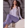 Пижама лонгслив с брюками Lormar TODAY 654099LU violette/glicine, Цвет: violette/glicine (фиолетовый), Размеры: 2XL