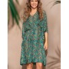 Туника из принтованной сетки Mia-Amore LUMINEL 2182, Цвет: зеленый, Размеры: 4XL/5XL, изображение 3