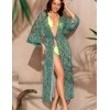 Длинный пляжный халат Mia-Amore LUMINEL 2187, Цвет: зеленый, Размеры: 4XL/5XL, изображение 2