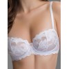 Бюстгальтер с кружевными чашками Mioocchi ЛОТТИ 8348 bianco, Цвет: bianco (белый), Размеры: 70B