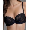 Бюстгальтер с кружевными чашками Mioocchi ЛОТТИ 8348 nero, Цвет: nero (черный), Размеры: 70B