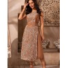 Длинное платье-сарафан Mia-Amore BARBADOS 6005, Цвет: капучино, Размеры: S