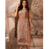 Длинное платье-сарафан Mia-Amore BARBADOS 6005, Цвет: капучино, Размеры: S, изображение 4
