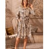 Длинная рубашка-халат Mia-Amore SANTA CRUZ 5631, Цвет: бежевый, Размеры: 2XL, изображение 3