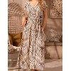Длинное платье-халат Mia-Amore SANTA CRUZ 5637, Цвет: бежевый, Размеры: 3XL, изображение 4