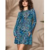 Туника из микросетки Mia-Amore TROPICAL ISLAND 2361, Цвет: синий, Размеры: 2XL, изображение 4