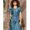 Длинное платье-туника Mia-Amore TROPICAL ISLAND 2364, Цвет: синий, Размеры: 2XL, изображение 4