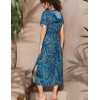 Туника с капюшоном Mia-Amore TROPICAL ISLAND 2366, Цвет: синий, Размеры: 2XL/3XL, изображение 3