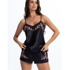 Шелковая пижама с шортами Mia-Amore VALENSIA 3262 черный, Цвет: черный, Размеры: M
