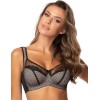 Мягкий бюстгальтер без косточек Orhideja 195-187 черный-пион, Цвет: черный-пион, Размеры: 100C, изображение 3