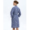 Халат из хлопка Very Neat РАКУШКИ Е50033, Цвет: тёмно-синий, Размеры: XL, изображение 2