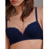 Бюстгальтер балконет пуш-ап Amelie VERA 2521 синий, Цвет: синий, Размеры: 80C