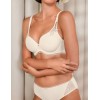 Комплект Leilieve BACIAMI балконет+слипы M1424 seta, Цвет: seta (молочный), Размеры: 90C