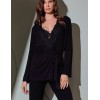 Пижама из вискозы и кружева Lormar CHANSON 654129LU nero, Цвет: nero (черный), Размеры: S, изображение 2