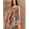 Туника с широким поясом Mia-Amore COLIBRI 5681, Цвет: мультицвет, Размеры: M