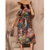 Длинная туника из хлопка Mia-Amore COLIBRI 5683, Цвет: мультицвет, Размеры: L/XL, изображение 4