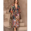 Длинный пляжный халат Mia-Amore COLIBRI 5689, Цвет: мультицвет, Размеры: L/XL