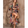 Длинный пляжный халат Mia-Amore COLIBRI 5689, Цвет: мультицвет, Размеры: L/XL, изображение 4