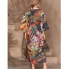 Длинный пляжный халат Mia-Amore COLIBRI 5689, Цвет: мультицвет, Размеры: L/XL, изображение 2