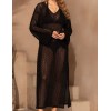 Длинная ажурная туника Mia-Amore FORTUNATA 5669 черный, Цвет: черный, Размеры: 2XL/3XL, изображение 4
