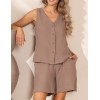 Хлопковый комплект Mia-Amore NANCY 6032 шоколадный, Цвет: шоколадный, Размеры: 3XL, изображение 3