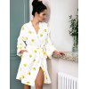 Банный халат из хлопка Sensis LEMONS, Цвет: белый, Размеры: L/XL