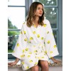 Банный халат из хлопка Sensis LEMONS, Цвет: белый, Размеры: L/XL, изображение 2