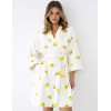 Банный халат из хлопка Sensis LEMONS, Цвет: белый, Размеры: L/XL, изображение 3