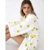 Банный халат из хлопка Sensis LEMONS, Цвет: белый, Размеры: L/XL, изображение 4