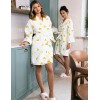 Банный халат из хлопка Sensis LEMONS, Цвет: белый, Размеры: L/XL, изображение 5