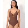 Совместный купальник Ysabel Mora CALETA 83471 коричневый, Цвет: коричневый, Размеры: 85B