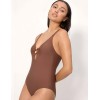 Совместный купальник Ysabel Mora CALETA 83471 коричневый, Цвет: коричневый, Размеры: 85B, изображение 3