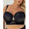 Гладкий бюстгальтер балконет Kris Line NOA smooth bra, Цвет: черный, Размеры: 65F