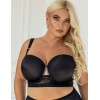 Гладкий бюстгальтер балконет Kris Line NOA smooth bra, Цвет: черный, Размеры: 65F, изображение 3
