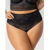 Трусы высокие стринги Kris Line NOA stringi high waist, Цвет: черный, Размеры: 3XL
