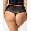 Трусы высокие стринги Kris Line NOA stringi high waist, Цвет: черный, Размеры: 3XL, изображение 2