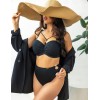 Купальный бюстгальтер бандо Kris Line BORA BORA balkonette MHM, Цвет: черный, Размеры: 60G, изображение 2