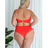 Купальный бюстгальтер балконет Kris Line CORAL balkonette MHM, Цвет: коралл, Размеры: 65G, изображение 4