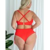 Купальный бюстгальтер балконет Kris Line CORAL balkonette MHM, Цвет: коралл, Размеры: 65G, изображение 6