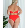 Плавки бразилиана высокие Kris Line CORAL brasyliana high waist, Цвет: коралл, Размеры: M, изображение 4