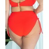 Высокие плавки с регулировкой Kris Line CORAL high waist, Цвет: коралл, Размеры: M, изображение 2