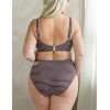 Высокие плавки с вырезом Kris Line JAVA briefs high waist, Цвет: коричневый, Размеры: M, изображение 4