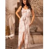 Длинное платье на пуговицах Mia-Amore TELMA 5783, Цвет: латте, Размеры: L
