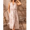 Длинное платье-рубашка Mia-Amore TELMA 5784, Цвет: латте, Размеры: L, изображение 4