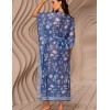 Свободная пляжная туника Mia-Amore UNDINA 2404, Цвет: синий, Размеры: 4XL/5XL, изображение 2