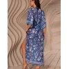 Длинная распашная туника Mia-Amore UNDINA 2409, Цвет: синий, Размеры: 4XL/5XL, изображение 3