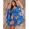 Туника пляжная свободная Mia-Amore ANTIGUA 2174, Цвет: синий, Размеры: L/XL