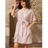 Хлопковый запашной халат Mia-Amore AMBER 5793, Цвет: бежевый, Размеры: S/M, изображение 3