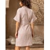 Хлопковый запашной халат Mia-Amore AMBER 5793, Цвет: бежевый, Размеры: S/M, изображение 2