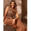 Летний комплект жилет с брюками Mia-Amore BARBADOS 6007, Цвет: капучино, Размеры: 3XL, изображение 4
